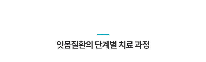 잇몸질환의 단계별 치료 과정